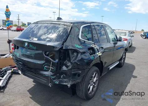 2022 BMW X3 xDrive30I из США, поврежденный, VIN 5UX53DP07N9M15554